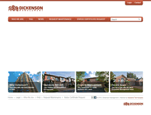 Tablet Screenshot of dickenson.ca